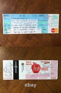 THIN LIZZY Autographed concert ticket House of Blues Chicago 1997 Gorham, Downey