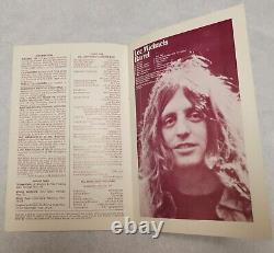 TRAFFIC 1970 Concert Program Fillmore East Cat Stevens withTICKET STUB