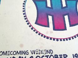 Talking Heads Genuine Vintage Concert Poster+Ticket Stub 10/9/83 U of Buffalo NY
