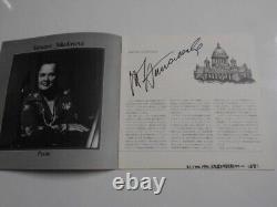 Tatiana Nikolayeva 1980 Japan Concert Pamphlet (Flyer Ticket Stub) Signed