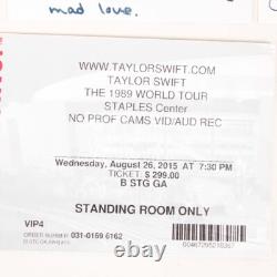Taylor Swift Concert Ticket Stub & Polaroid Photo Lot (10) 1989 World Tour 20