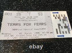 Tears For Fears Concert Program + Ticket Stub Curt Smith Signed Guitar Tap Board