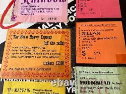 Ten Heavy Metal Bands concert ticket stubs inc Judas Priest, Saxon Motorhead