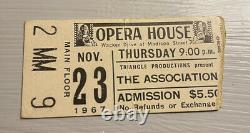 The Association Rare Floor Concert Ticket Stub Chicago, IL 11/23/1967