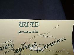 The Band, David Bromberg Arlo Guthrie Genuine Concert Poster+Ticket Stub 4/15/84