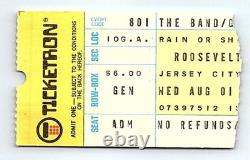 The Band Grateful Dead August 1 1973 Concert Ticket Stub Jersey City NJ