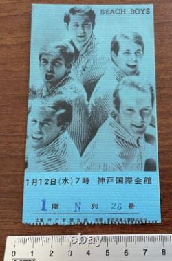The Beach Boys JAPAN 1966 concert ticket stub ORIGINAL $0 ship KOBE gig B. WILSON
