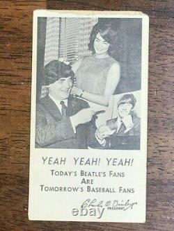 The Beatles 1964 RARE Concert Ticket Stub Kansas City Upper Deck A's Finley