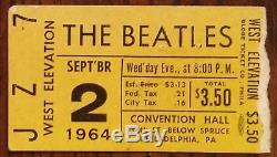 The Beatles-1964 RARE Concert Ticket Stub (Philadelphia Convention Hall)