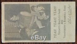 The Beatles-1964 RARE Original Concert Ticket Stub (Kansas City-Playing Field)