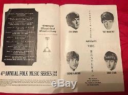 The Beatles 1965 Concert Programme And Ticket Stub