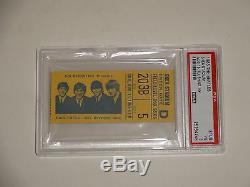 The Beatles 1965 Shea Stadium Concert -Ticket Stub & Program PSA Authentic