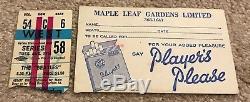 The Beatles 1965 Toronto Concert Ticket Stub w Maple Leaf Gardens Envelope Poich