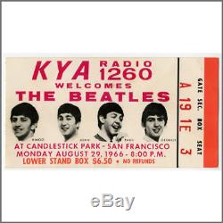 The Beatles 1966 Candlestick Park Concert Ticket Stub (USA)