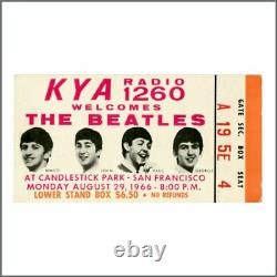 The Beatles 1966 Candlestick Park San Francisco Concert Ticket Stub (USA)