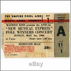 The Beatles 1966 NME Poll-Winners Concert Ticket Stub (UK)
