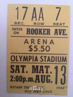 The Beatles August 13,1966 Detroit Olympia Concert Ticket Stub