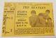 The Beatles Authentic Concert Ticket Stub Atlanta Stadium August 18 1965