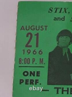 The Beatles Authentic Concert Ticket Stub Aug 21, 1966 Busch Memorial Stadium