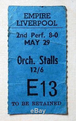 The Beatles Concert Ticket Stub Liverpool Empire 1965