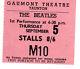 The Beatles Concert Ticket Stub Original, Taunton Gaumont, England 1963