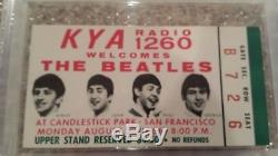 The Beatles Final Concert Ticket Stub 8/29/1966, Candlestick Park PSA Graded VG3