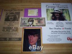 The Beatles / George Harrison / 1974 Concert Ticket Stub/ Program & Poster