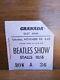 The Beatles Granada East Ham Concert Ticket Stub Nov 9th 1963 Ex+