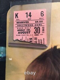 The Beatles Hollywood bowl 1965 Concert Ticket Stub! Autograph