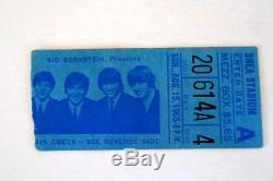 The Beatles Original 1965 Shea Stadium Concert Ticket Stub Put Away Til Now