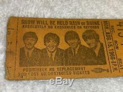 The Beatles Rare Vintage 1966 Washington D. C. Stadium Concert Ticket Stub USA