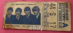 The Beatles Shea Stadium August 23rd 1966 Concert Original Ticket Stub