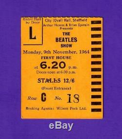The Beatles Show Original 1964 UK Concert Program WithTicket Stub! Mary Wells