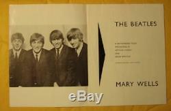 The Beatles Show Original 1964 UK Concert Program WithTicket Stub! Mary Wells