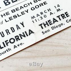 The Beatles Ticket Stub March 14 1964 Closed Circuit Concert Telecast San Diego