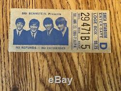 The Beatles original 1966 Shea Stadium ticket stub + concert program in vg+cond