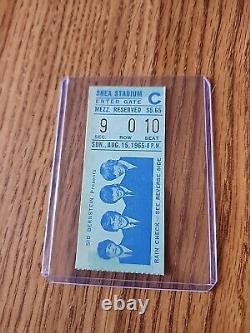 The Beatles original August 15, 1965 Shea Stadium concert ticket stub + program