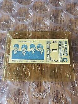 The Beatles original August 15, 1965 Shea Stadium concert ticket stub vg+ cond