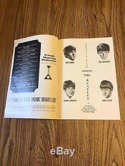 The Beatles original Sept. 1964 Milwaukee concert ticket stub & program vg cond