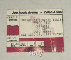 The Cars Concert Ticket Stub Cobo Arena Detroit Last Show til 2011 Original Band