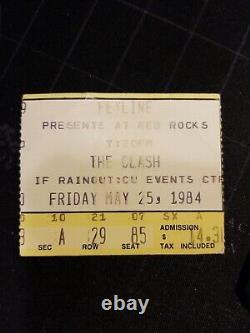 The Clash Concert Ticket Stub Red Rocks Denver CO May 25 1984 English Punk Rock