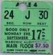The Clash Concert Ticket Stub September 17 1979 Detroit Michigan First Us Tour