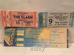 The Clash Concert Ticket Stubs Set Of 3