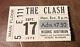 The Clash/david Johansen Rare Concert Ticket Stub Detroit, Mi 09/17/1979
