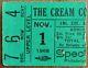 The Cream, 11/1/1968 Concert Ticket Stub Philadelphia Spectrum, Original Vintage
