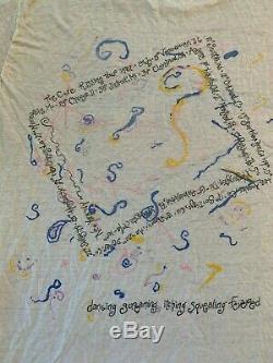 The Cure Kiss Me Tour 1987 Vintage Original Concert T-Shirt and TICKET STUB