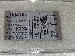 The Doors 1968 Concert Ticket Stub Eastman Theater Jim Morrison Linda Ronstadt