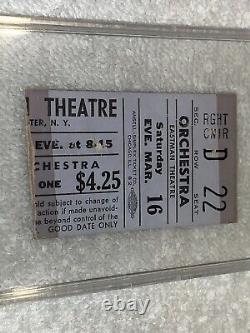 The Doors 1968 Concert Ticket Stub Eastman Theater Jim Morrison Linda Ronstadt