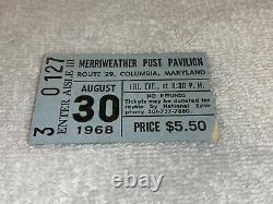 The Doors 1968 Concert Ticket Stub Merriweather Post Pavilion Jim Morrison USA