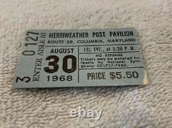 The Doors 1968 Concert Ticket Stub Merriweather Post Pavilion Jim Morrison USA